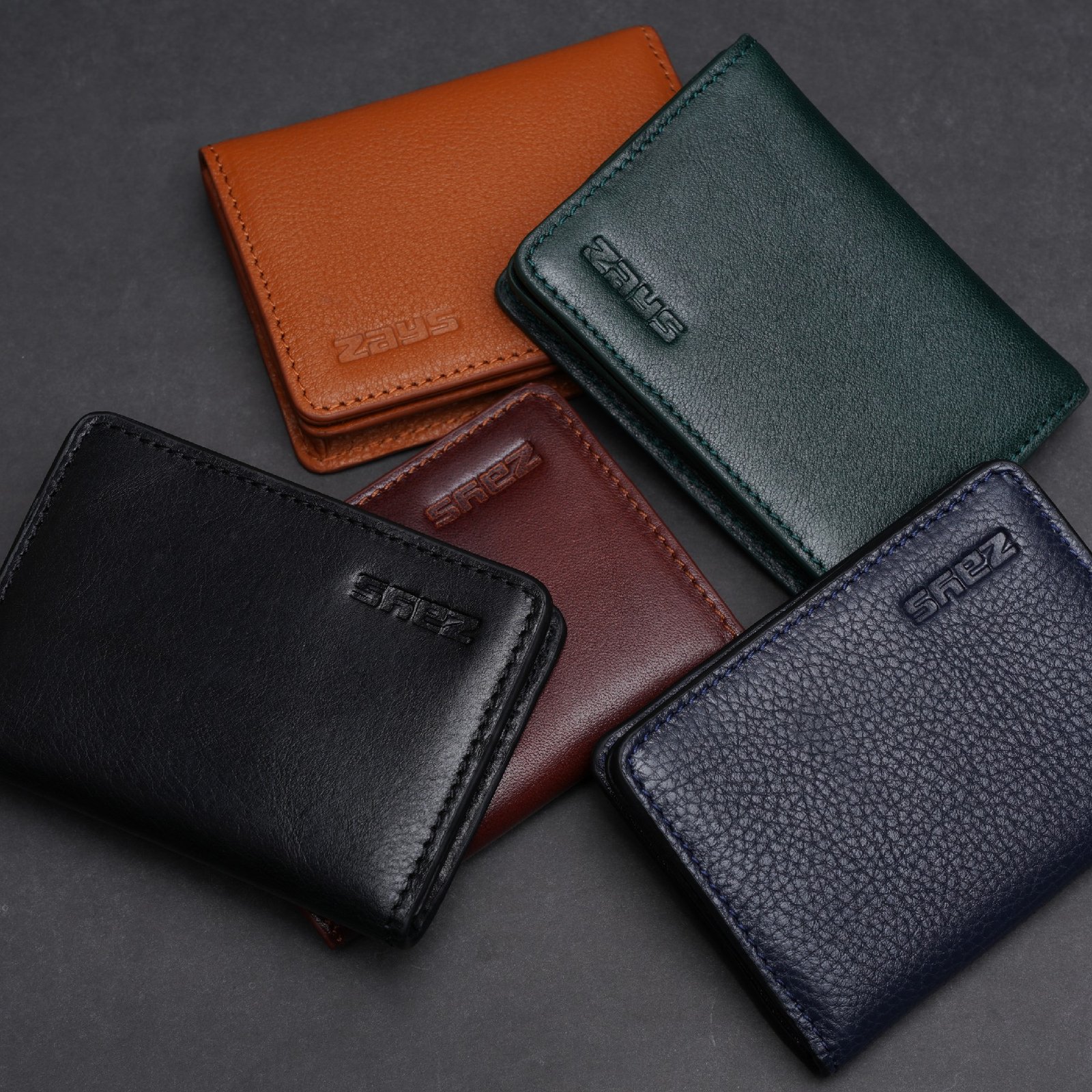 Zays Premium Eco-Friendly Leather Magnetic Card Holder Mini Wallet (ZCW109-Black) - Image 9