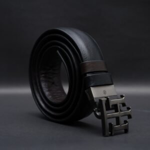 Zays Reversible Handcrafted Genuine Leather Belt for Men – Premium Quality, Adjustable, Stylish & Durable (ZMB115)