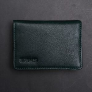 Alternative view of Zays Premium Eco-Friendly Leather Magnetic Card Holder Mini Wallet (ZCW113-Bottle Green)