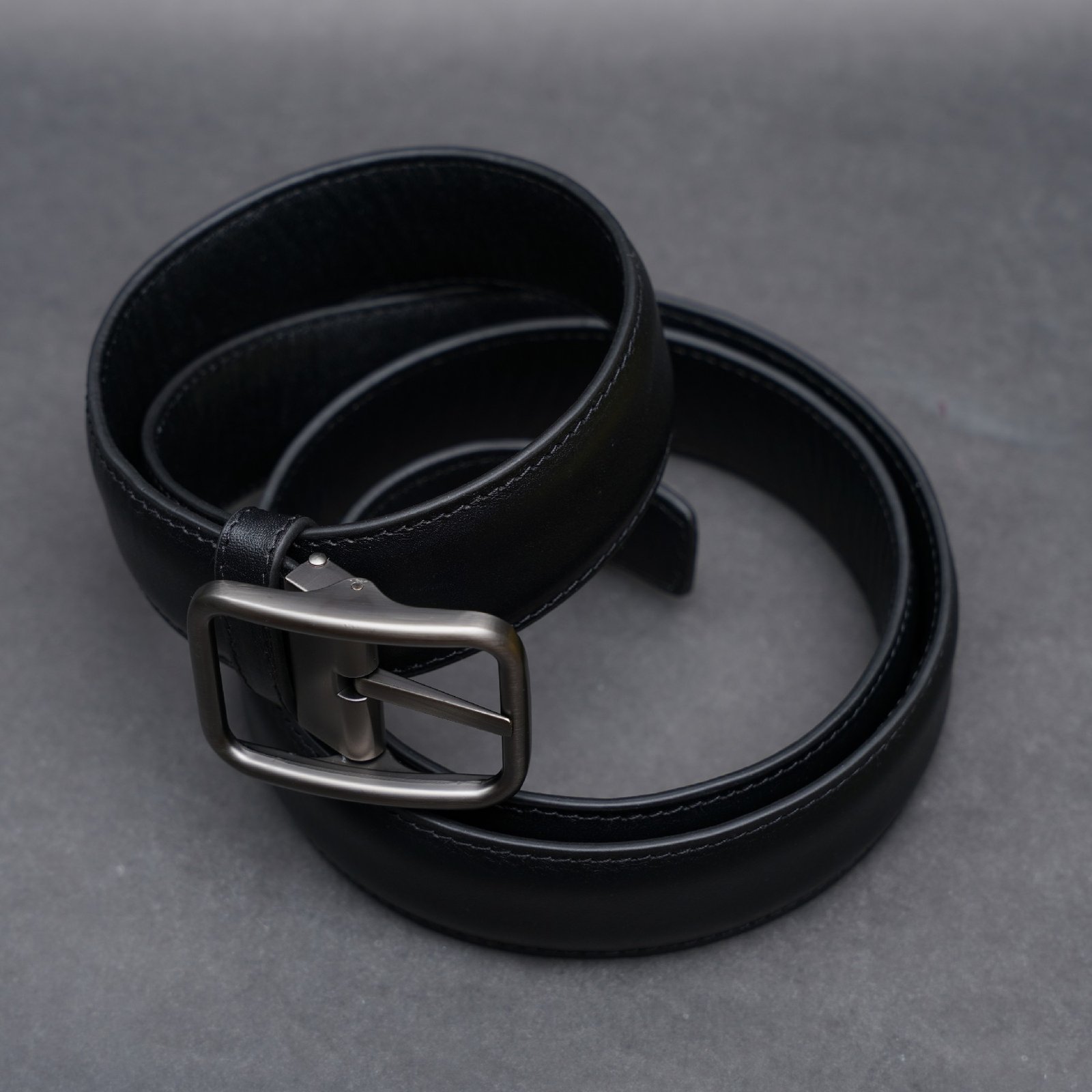 Zays Handcrafted Genuine Leather Belt for Men – Premium Quality, Adjustable, Stylish & Durable (ZMB124-Black) - Image 2