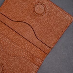 Alternative view of Zays Premium Eco-Friendly Leather Magnetic Card Holder Mini Wallet (ZCW110-Brown)