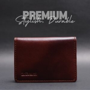 Zays Premium Eco-Friendly Leather Magnetic Card Holder Mini Wallet (ZCW112-Chocolate)