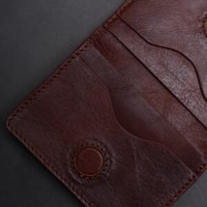 Alternative view of Zays Premium Eco-Friendly Leather Magnetic Card Holder Mini Wallet (ZCW112-Chocolate)