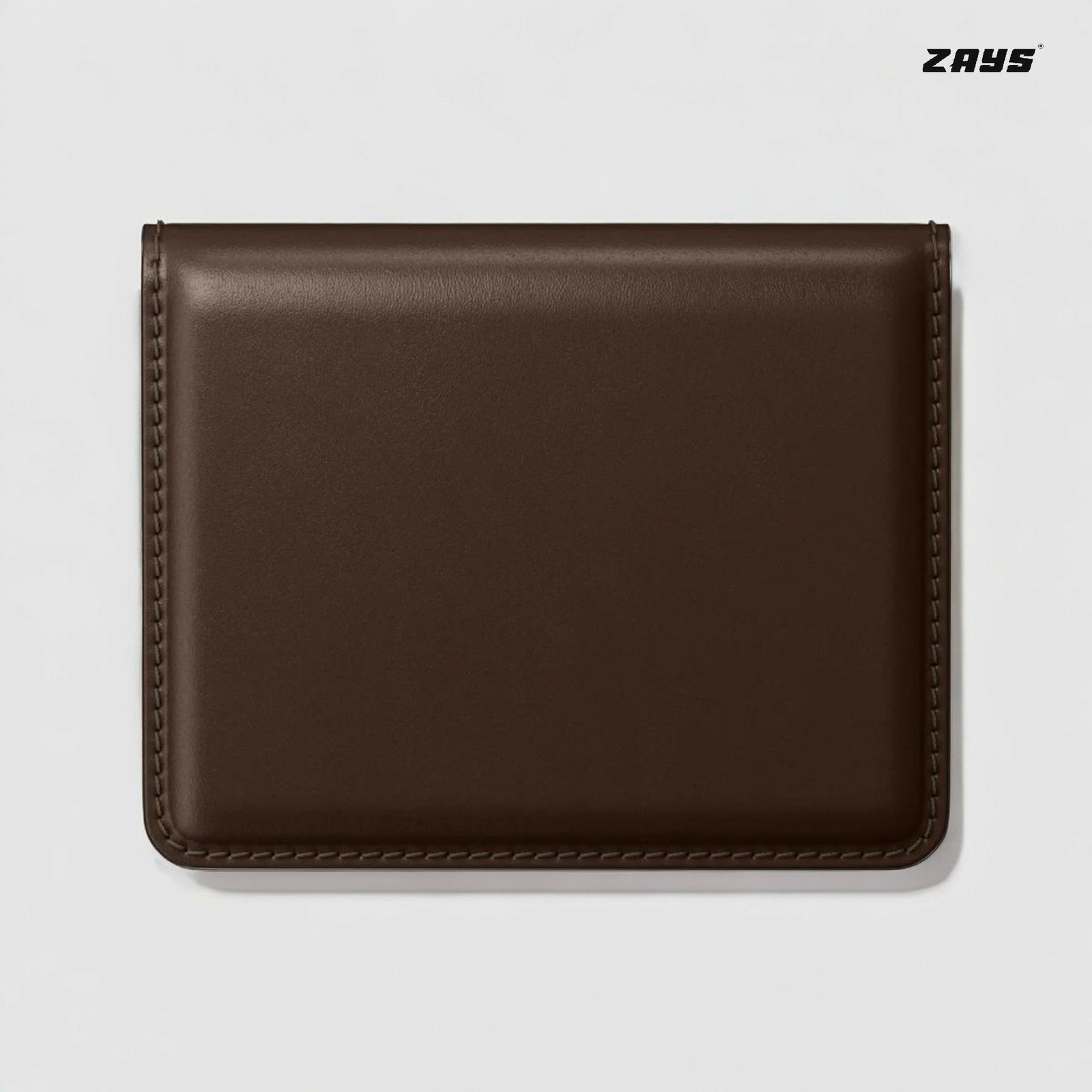 Zays Handcrafted Premium Leather Super Slim Card Holder Mini Wallet (ZCW108-Chocolate) - Image 11