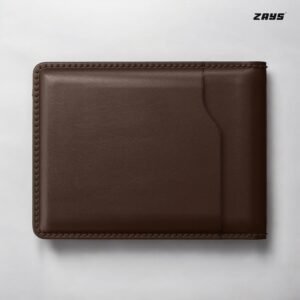 Alternative view of Zays Handcrafted Premium Leather Bifold Short Wallet (ZSW102-Chocolate)