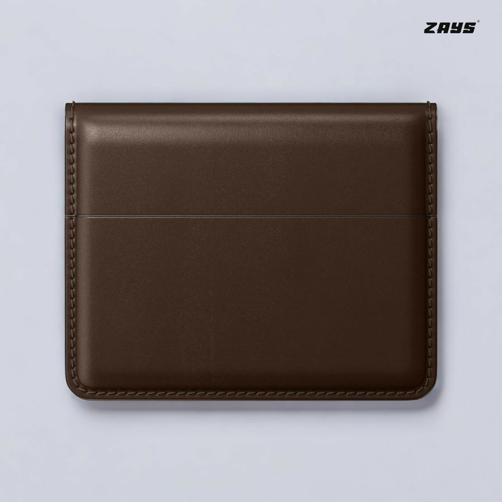 Zays Handcrafted Premium Leather Super Slim Card Holder Mini Wallet (ZCW108-Chocolate) - Image 10