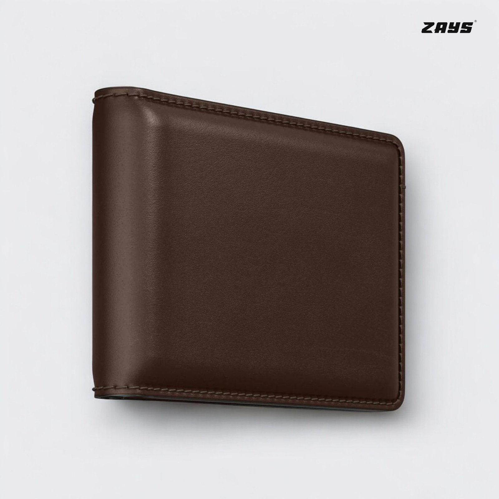 Zays Handcrafted Premium Leather Bifold Short Wallet (ZSW102-Chocolate) - Image 7