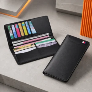 Alternative view of Zays Ultra-Thin Genuine Leather Long Wallet Slim, Durable with Multiple Pockets - W116