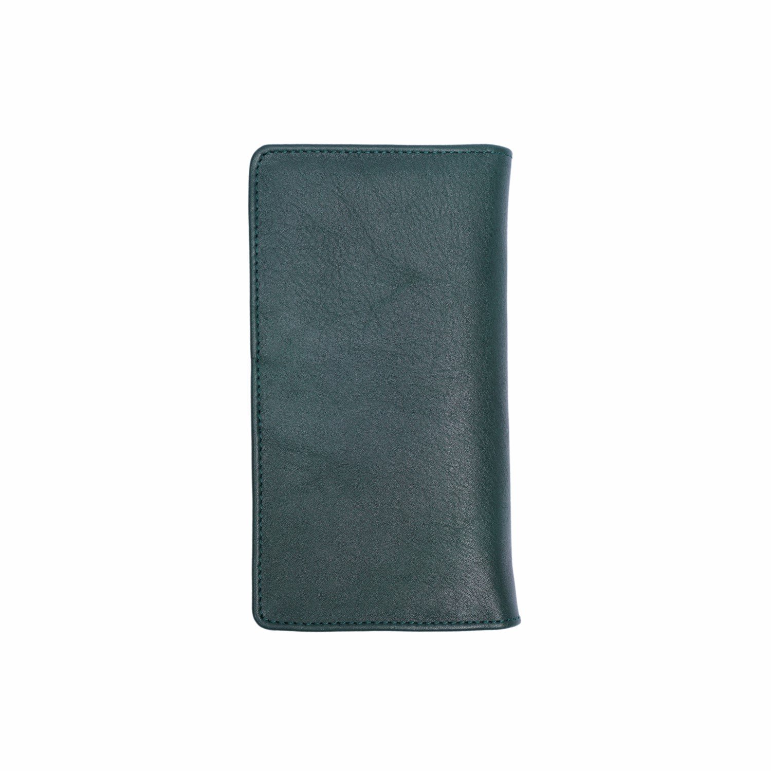 Zays Handcrafted Premium Eco-Friendly Leather Long Wallet for Max 2 Mobile (ZLW109-Bottle Green) - Image 3