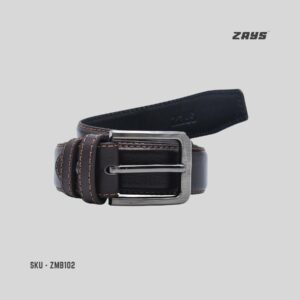 Alternative view of Zays Handcrafted Genuine Leather Belt for Men – Premium Quality, Adjustable, Stylish & Durable (ZMB102)