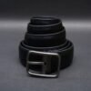 Zays Handcrafted Genuine Leather Belt for Men – Premium Quality, Adjustable, Stylish & Durable (ZMB124-Black)