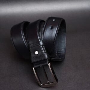 Alternative view of Zays Handcrafted Genuine Leather Belt for Men – Premium Quality, Adjustable, Stylish & Durable - ZMB101
