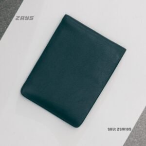 Alternative view of Zays Handcrafted Premium Leather Bifold Short Wallet (ZSW105-Bottle Green)