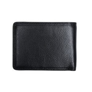 Alternative view of Zays Handcrafted Premium Leather Bifold Short Wallet (ZSW106-Black)