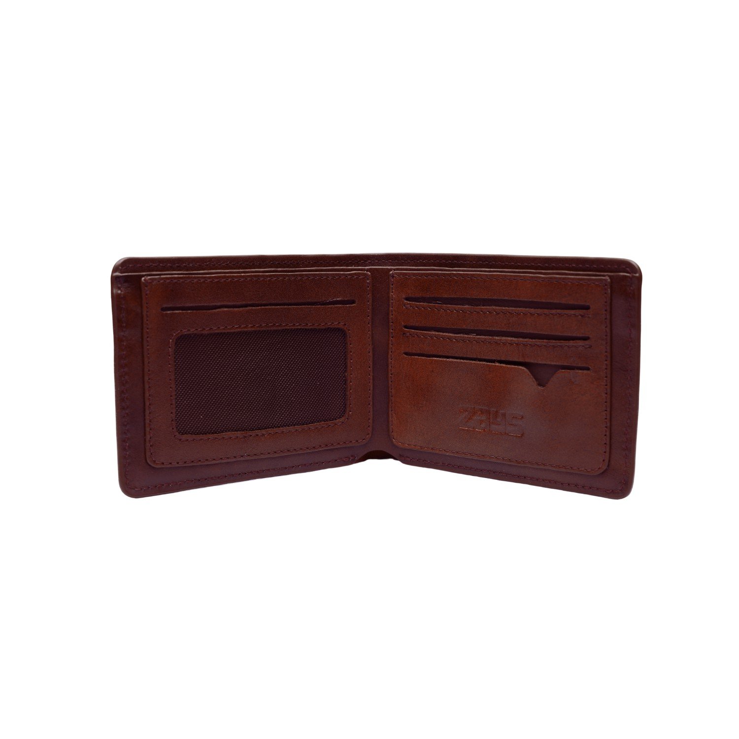 Zays Handcrafted Premium Leather Bifold Short Wallet (ZSW107-Chocolate) - Image 8