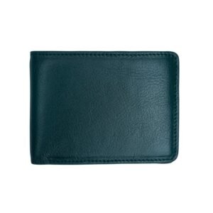 Alternative view of Zays Handcrafted Premium Leather Bifold Short Wallet (ZSW108-Bottle Green)