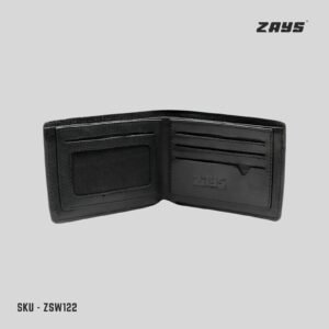 Alternative view of Zays Handcrafted Crocodile Embossed Premium Leather Bifold Short Wallet (ZSW122-Black)