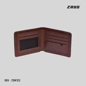 Alternative view of Zays Handcrafted Crocodile Embossed Premium Leather Bifold Short Wallet (ZSW123-Chocolate)