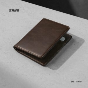 Alternative view of Zays Handcrafted Premium Leather Bifold Short Wallet (ZSW127-Chocolate)