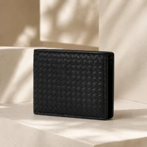 Zays Handcrafted Patti Design Premium Genuine Leather Bifold Short Wallet - ZSW129