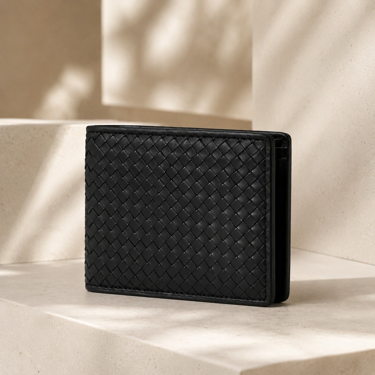 Zays Handcrafted Patti Design Premium Genuine Leather Bifold Short Wallet - ZSW129