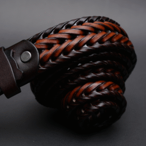 Alternative view of Zays Handcrafted Imported Genuine Leather Belt for Unisex – Premium Quality, Adjustable, Stylish & Durable - ZMB146