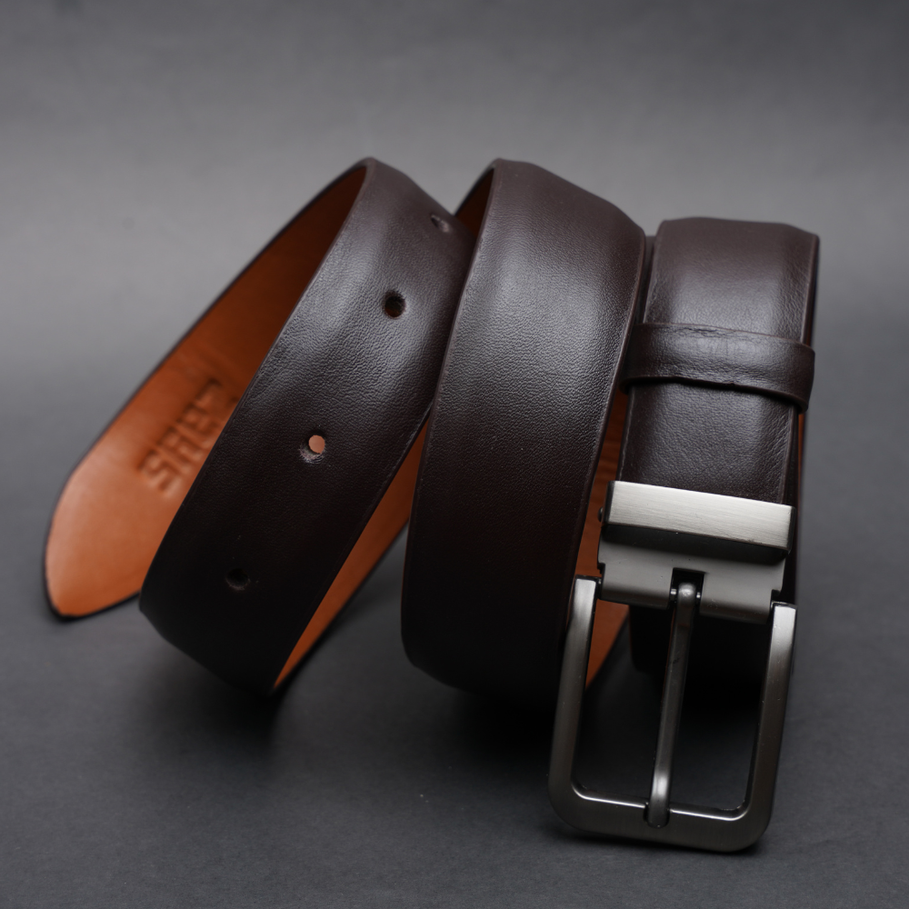 Zays Genuine Leather Belt for Men – Premium Full-Grain Cowhide, Handmade, Formal & Casual Use - ZMB142 - Image 8
