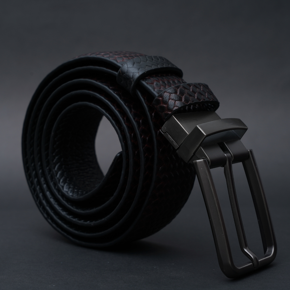 Zays Reversible Handcrafted Genuine Leather Belt for Men – Premium Quality, Adjustable, Stylish & Durable - ZMB141