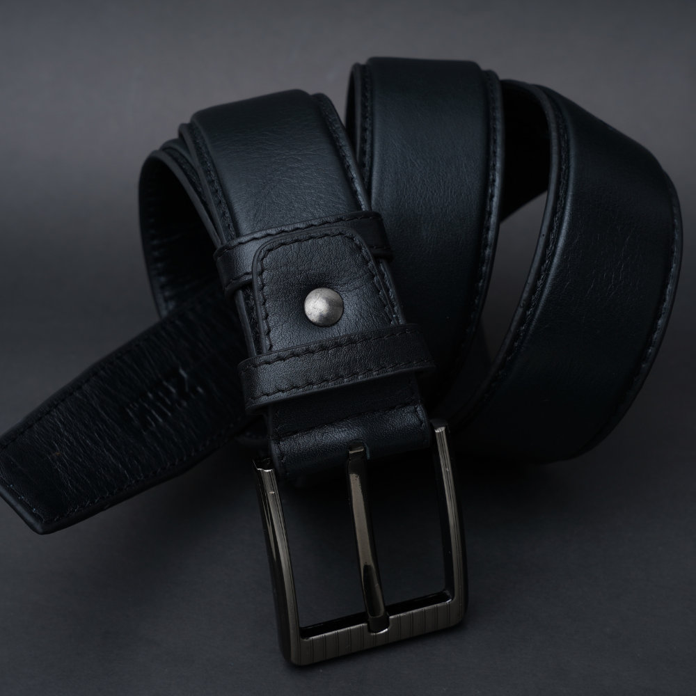 Zays Genuine Leather Belt for Men – Premium Full-Grain Cowhide, Handmade, Formal & Casual Use - Image 3