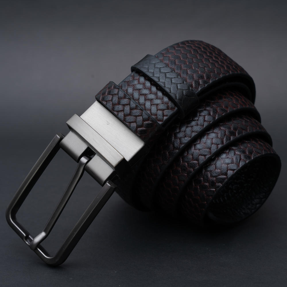 Zays Reversible Handcrafted Genuine Leather Belt for Men – Premium Quality, Adjustable, Stylish & Durable - ZMB141 - Image 6