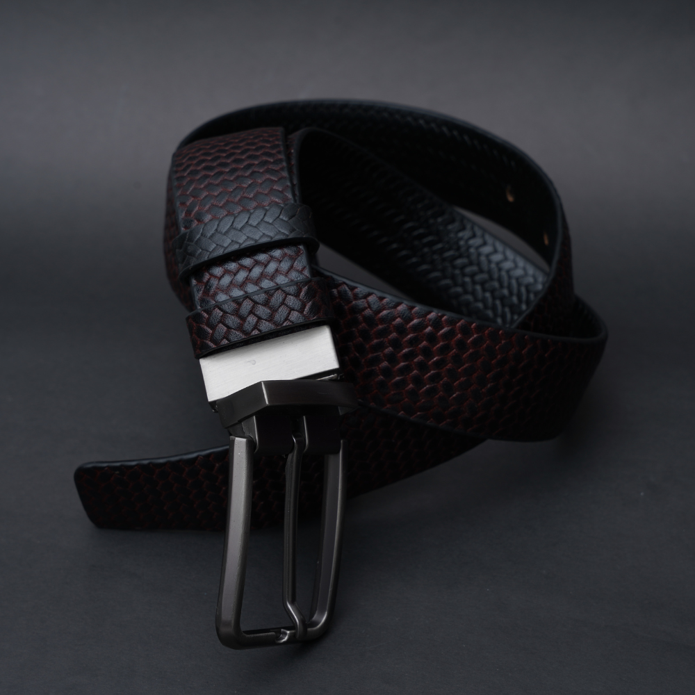 Zays Reversible Handcrafted Genuine Leather Belt for Men – Premium Quality, Adjustable, Stylish & Durable - ZMB141 - Image 4