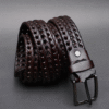Zays Handcrafted Imported Genuine Leather Belt for Unisex – Premium Quality, Adjustable, Stylish & Durable - ZMB144