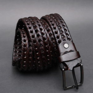 Zays Handcrafted Imported Genuine Leather Belt for Unisex – Premium Quality, Adjustable, Stylish & Durable - ZMB144
