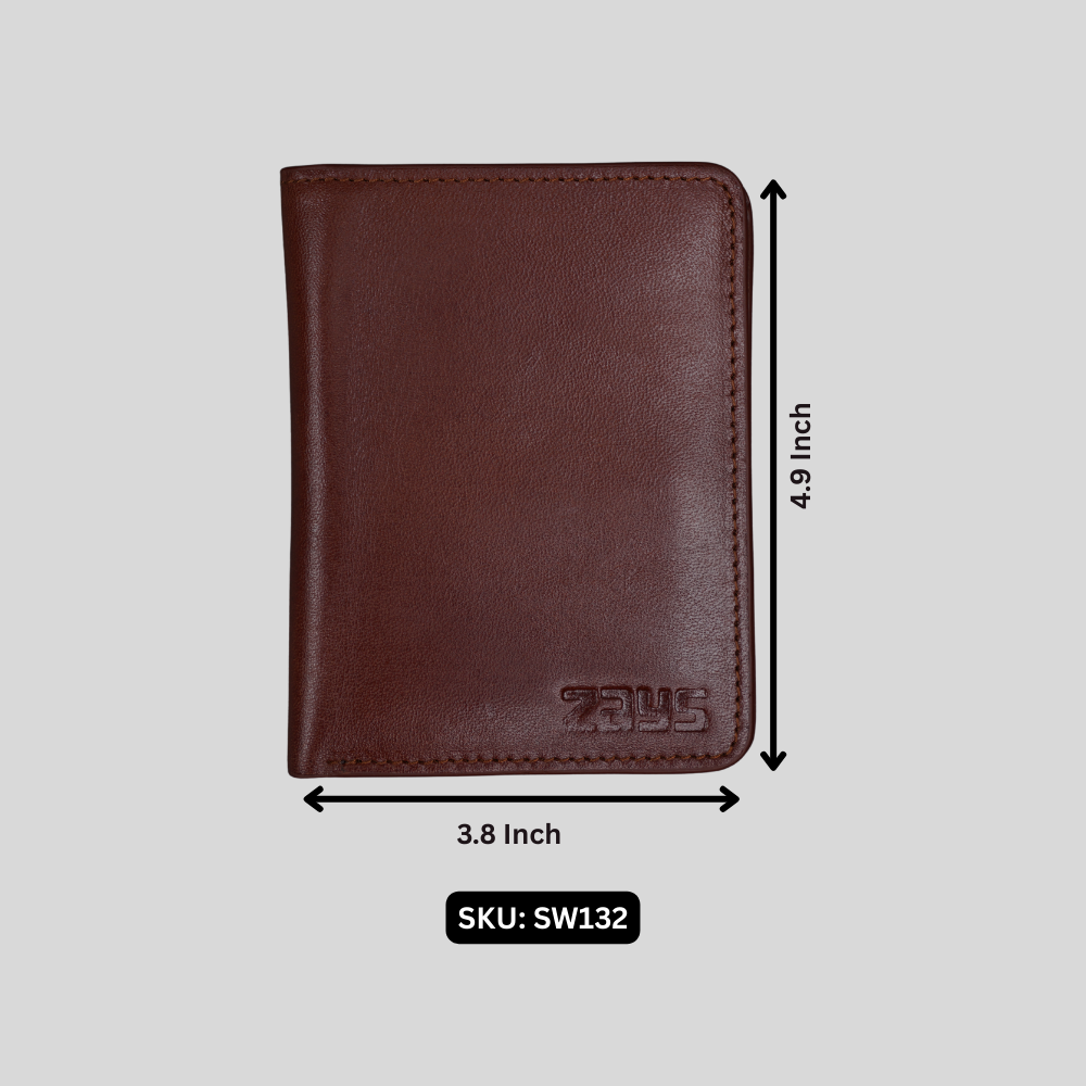 Zays Handcrafted Premium Oil Pull Up Leather Bifold Short Wallet for Unisex - ZSW132 - Image 11
