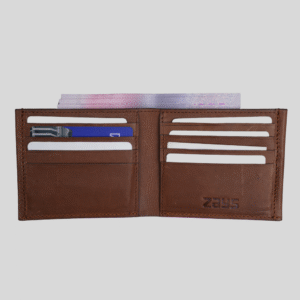 Alternative view of Zays Handcrafted Premium Oil Pull Up Leather Bifold Short Wallet for Unisex - ZSW134