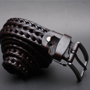 Alternative view of Zays Handcrafted Imported Genuine Leather Belt for Unisex – Premium Quality, Adjustable, Stylish & Durable - ZMB144