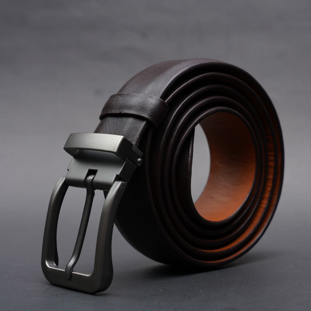 Zays Genuine Leather Belt for Men – Premium Full-Grain Cowhide, Handmade, Formal & Casual Use - ZMB142 - Image 3