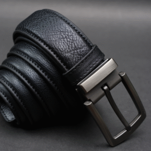 Alternative view of Zays Handcrafted Genuine Leather Belt for Men – Premium Quality, Adjustable, Stylish & Durable (ZMB150-Black)