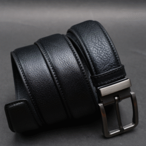 Zays Handcrafted Genuine Leather Belt for Men – Premium Quality, Adjustable, Stylish & Durable (ZMB152-Black)
