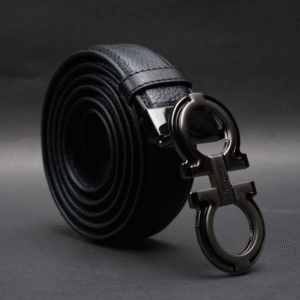 Alternative view of Zays Handcrafted Genuine Leather Belt for Men – Premium Quality, Adjustable, Stylish & Durable (ZMB157-Black)