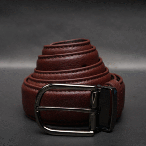 Alternative view of Zays Handcrafted Genuine Leather Belt for Men – Premium Quality, Adjustable, Stylish & Durable (ZMB182-Antique Brown)