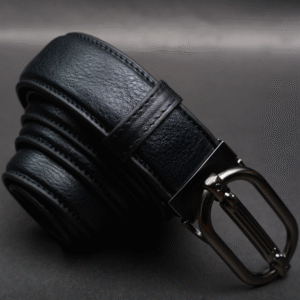 Alternative view of Zays Handcrafted Genuine Leather Belt for Men – Premium Quality, Adjustable, Stylish & Durable (ZMB178-Black)