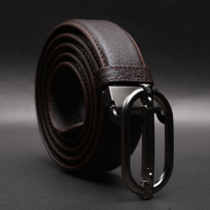 Zays Handcrafted Genuine Leather Belt for Men – Premium Quality, Adjustable, Stylish & Durable (ZMB179-Chocolate)