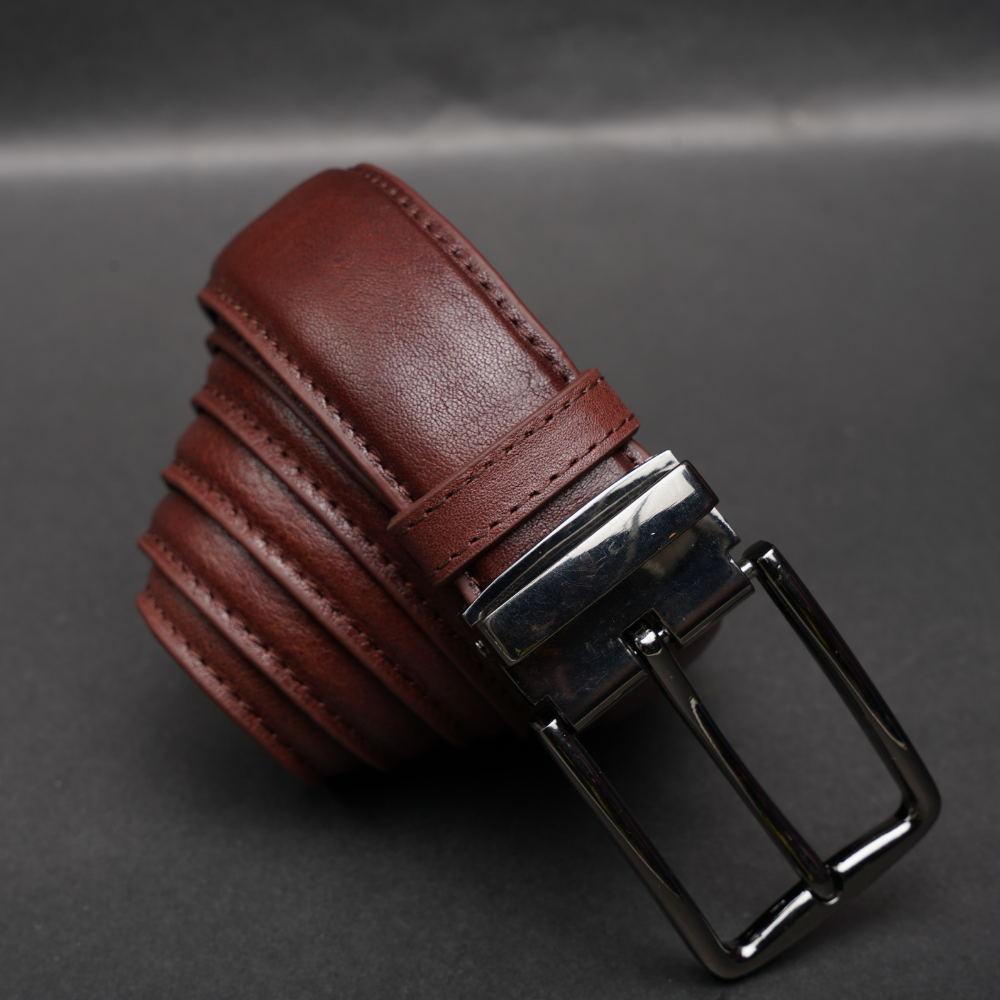 Zays Handcrafted Genuine Leather Belt for Men – Premium Quality, Adjustable, Stylish & Durable (ZMB184-Antique Brown) - Image 6