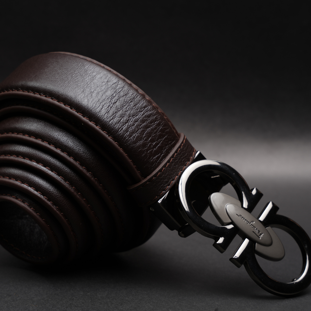 Zays Handcrafted Genuine Leather Belt for Men – Premium Quality, Adjustable, Stylish & Durable (ZMB181-Chocolate) - Image 5