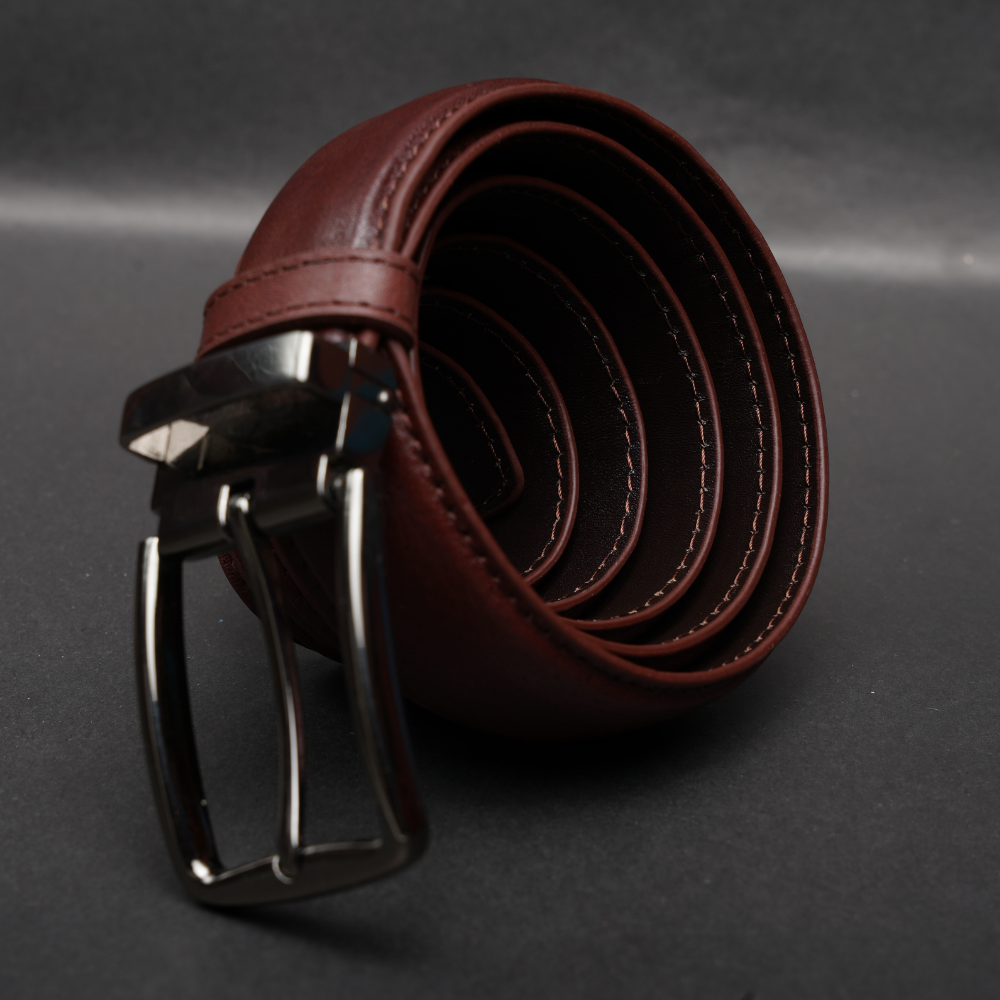 Zays Handcrafted Genuine Leather Belt for Men – Premium Quality, Adjustable, Stylish & Durable (ZMB184-Antique Brown) - Image 5