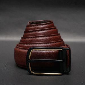 Alternative view of Zays Handcrafted Genuine Leather Belt for Men – Premium Quality, Adjustable, Stylish & Durable (ZMB183-Antique Brown)