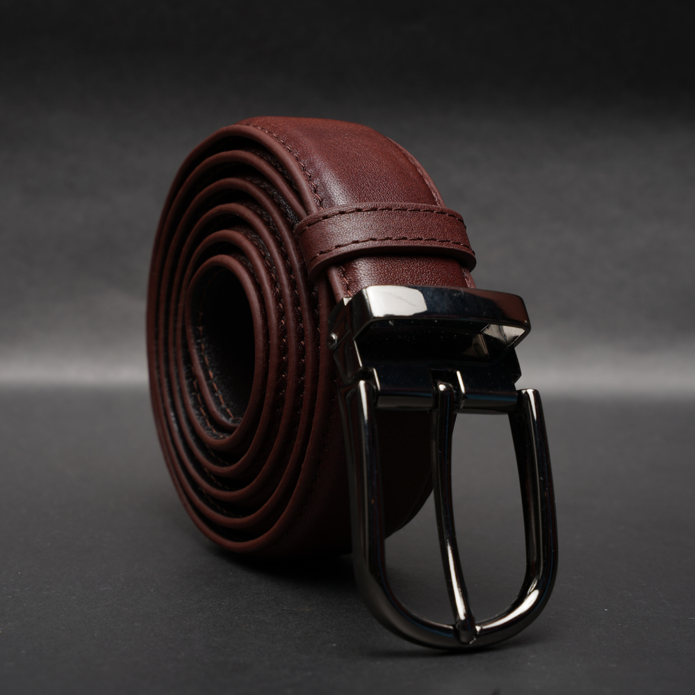 Zays Handcrafted Genuine Leather Belt for Men – Premium Quality, Adjustable, Stylish & Durable (ZMB182-Antique Brown)