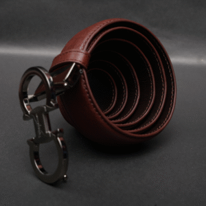 Alternative view of Zays Handcrafted Genuine Leather Belt for Men – Premium Quality, Adjustable, Stylish & Durable (ZMB185-Antique Brown)