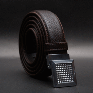 Zays Handcrafted Genuine Leather Belt for Men – Premium Quality, Adjustable, Stylish & Durable (ZMB173-Chocolate)